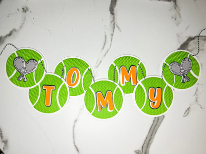 Tennis Birthday Banner, Tennis Party Decorations, Tennis Birthday Theme, Banner Flags Sports, Tennis Ball,Sports Happy Birthday Banner Mi tienda