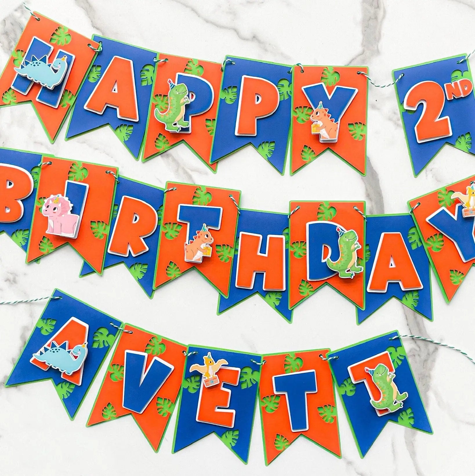 Dinosaur Happy Birthday Banner Dinosaur Party Decoration Dinosaur Birthday Party Dinosaur Theme Dinosaur Garland Dinosaur Banner Flag Mi tienda