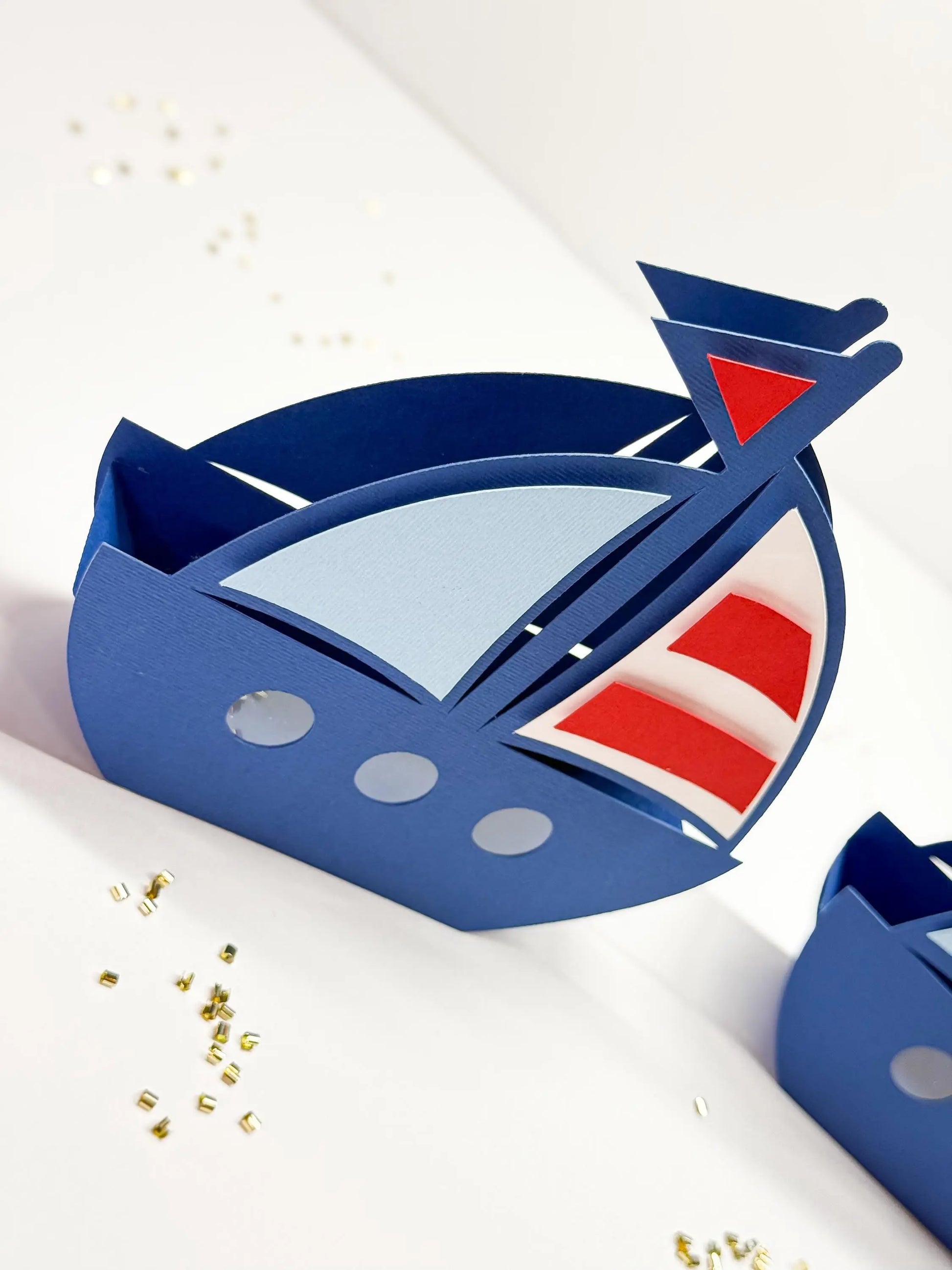 Personalized Nautical Candy Box - Sailboat Party Favor - Anchor Baby Shower Gift - Ahoy It’s a Boy Decoration - Nautical Party Favor Mi tienda