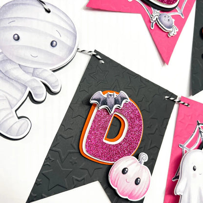 Pink Halloween Banner Ghost Party Decoration Happy Boo Day Banner Pink Ghost Party Girl Halloween Birthday Spooky Halloween Theme Party Mi tienda