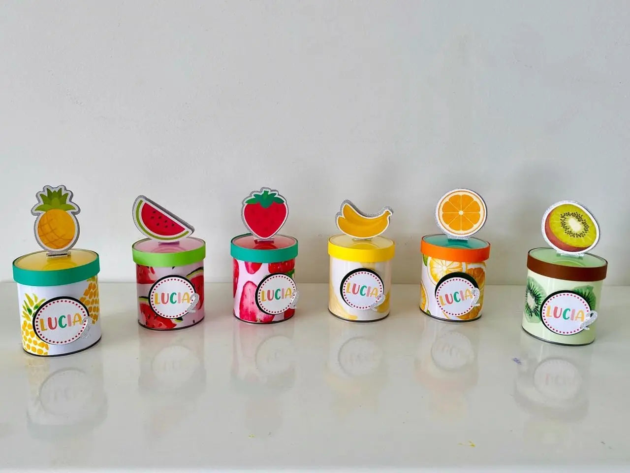 Personalized Fruit Pringles Party Favors: Tropical Birthday Decor Mi tienda