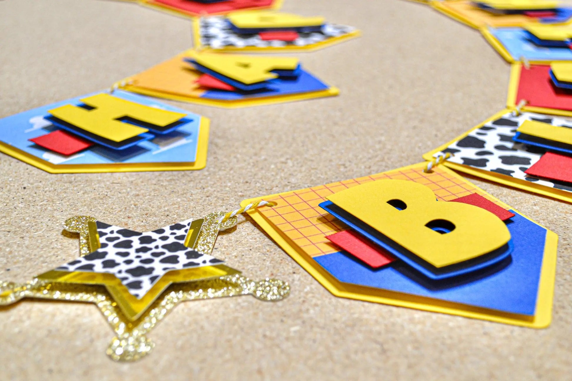 Toy Story Birthday Banner - Woody Theme, Customizable Party Decor, Cowboy Birthday Banner, Toy Story Party Decorations, Personalized Banner Mi tienda
