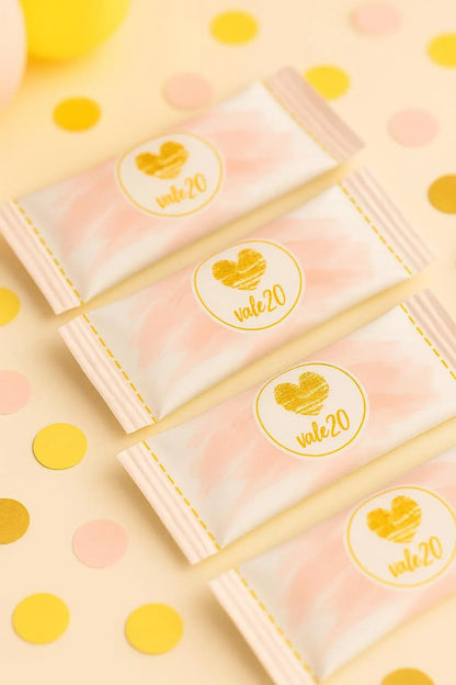 Personalized Heart Party Set | Custom Pink & Gold Favor Boxes, Candy Wrappers, Bottle Labels, Plates and Decor for Birthday or Baby Shower Mi tienda