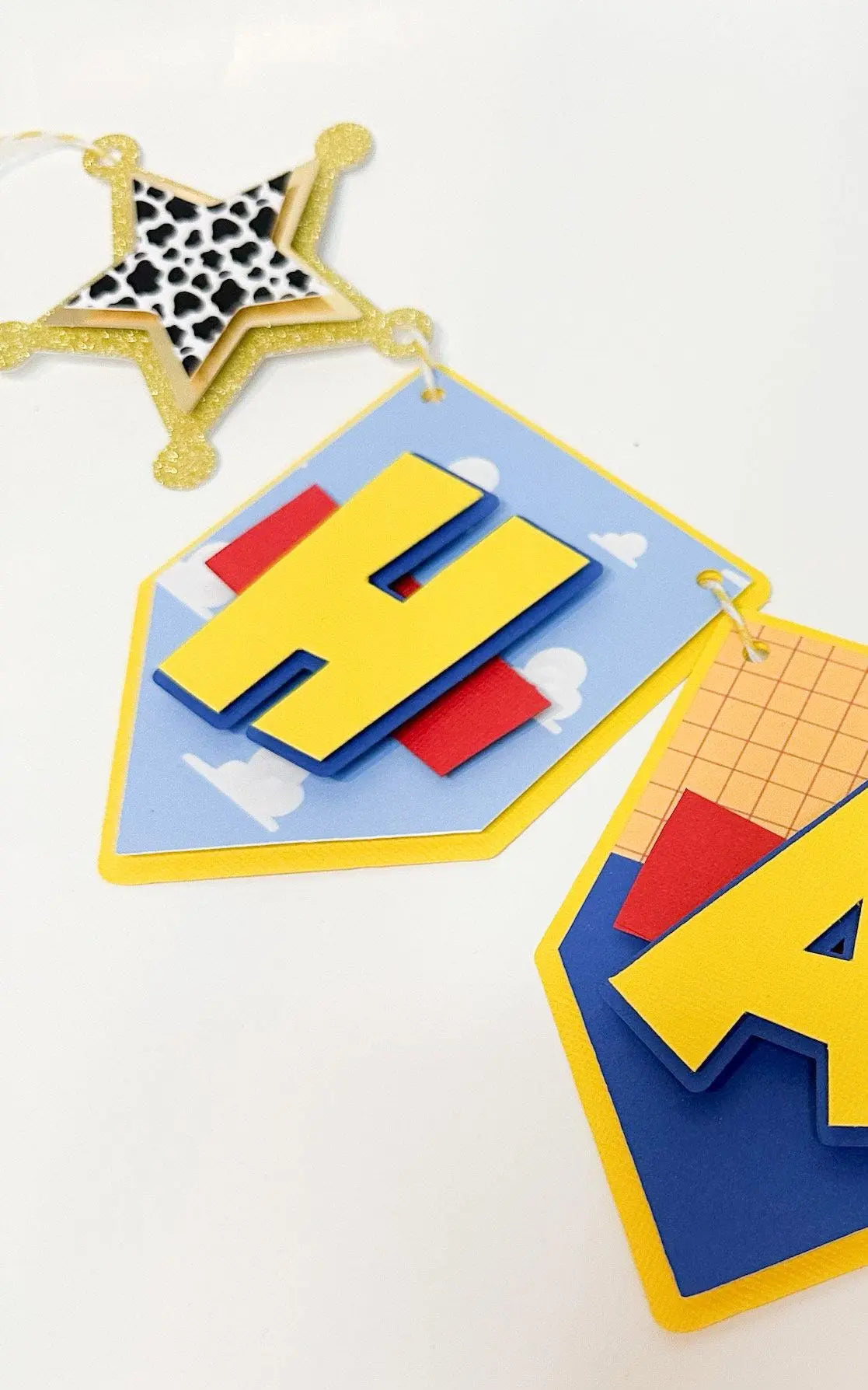 Toy Story Birthday Banner - Woody Theme, Customizable Party Decor, Cowboy Birthday Banner, Toy Story Party Decorations, Personalized Banner Mi tienda