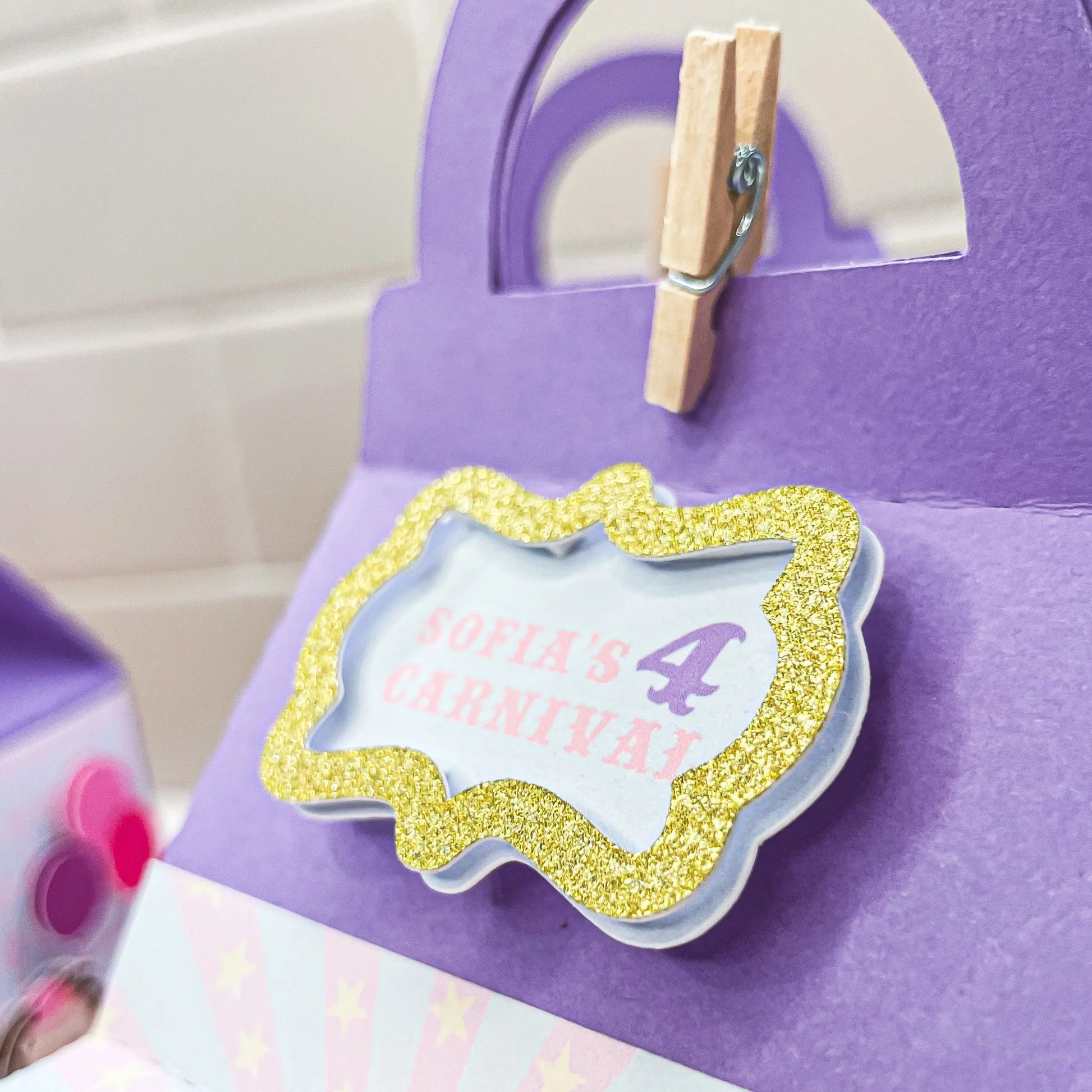 Personalized Circus Favor Boxes – Carnival Birthday Treat Box, Big Top Party Favors, Set of 6 Mi tienda