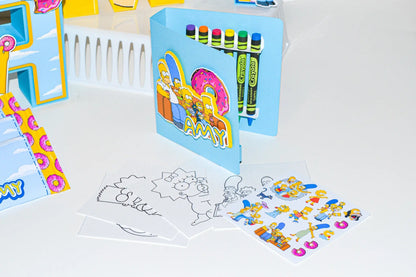 The Simpsons Birthday Party Kit – Banner, 3D Name Letters, Coloring Books & Hershey’s – Cartoon Theme Party Supplies Mi tienda