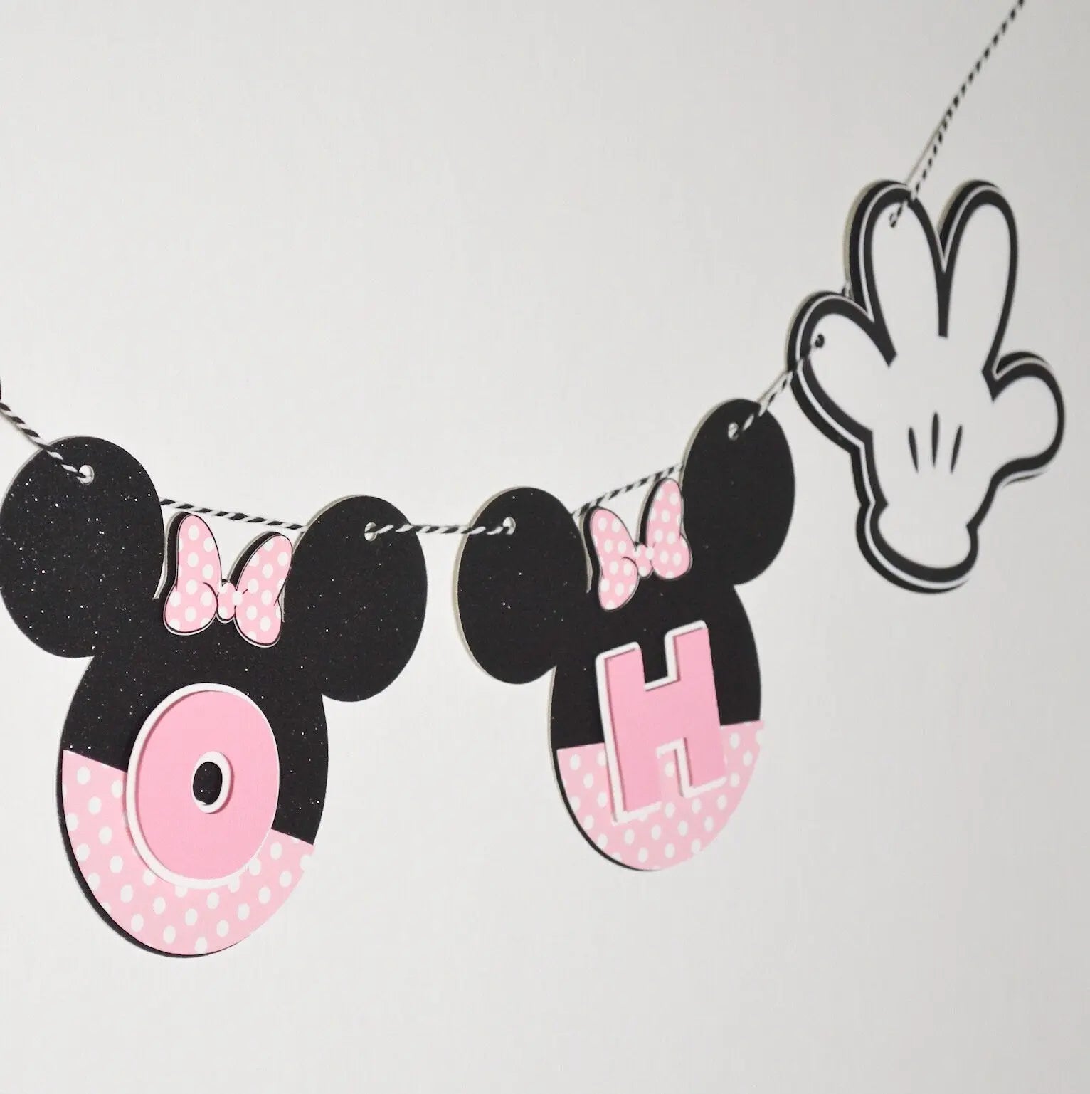 Oh Twodles Birthday Banner – Minnie Mouse 2nd Birthday Party Decor Mi tienda