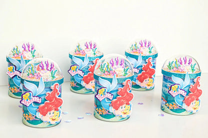 Little Mermaid Party Favors, Mermaid Party Decorations, Little Mermaid Birthday Decorations, Princess Decor, Mermaid Potatoes Chips Can Mi tienda