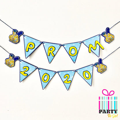 The Simpsons Graduation Party Decor Box – Full Personalized Party Set with Banner, 3D Name Letters, Favor Boxes & Pringles Mi tienda