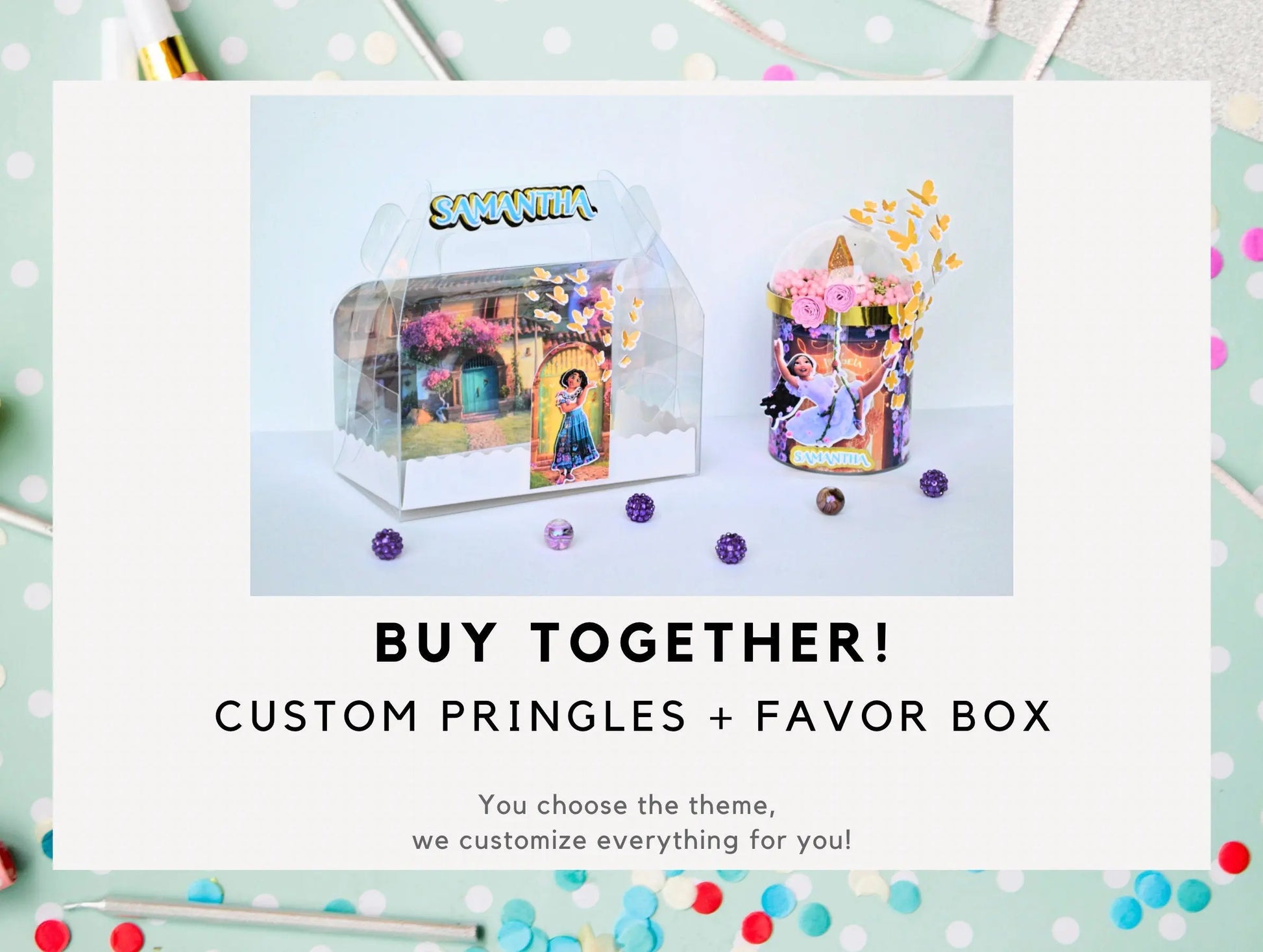 Encanto Favor Boxes, Encanto Party Decorations, Encanto Birthday Party, Encanto Gable Box Acetato, Mirabel Birthday Mi tienda