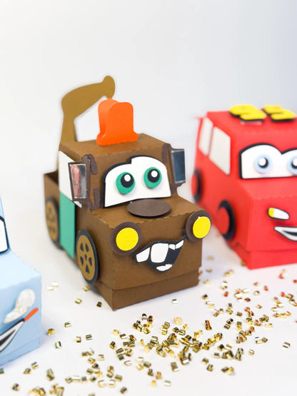 Cars Party Favors - Candy Boxes & Treat Holders | Personalized Kids Party Supplies | Cars-Themed Birthday Favors - Set of 4 Mi tienda