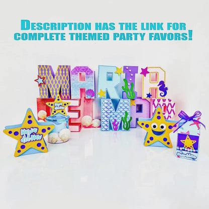 Starfish Treat Boxes | Under the Sea Party Favors | Kids Birthday or Baby Shower Decor Mi tienda