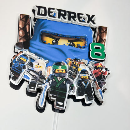 Ninja Birthday Cake Topper | Custom Ninja Party Decoration