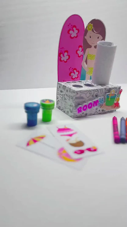 Summer Party Favor Box – Tropical Beach or Pool Party Kids Goodie Box