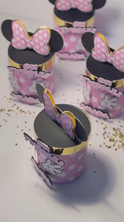 Minnie Mouse Party Favors – Oh Twodles Birthday Snack Cans for 2nd Birthday