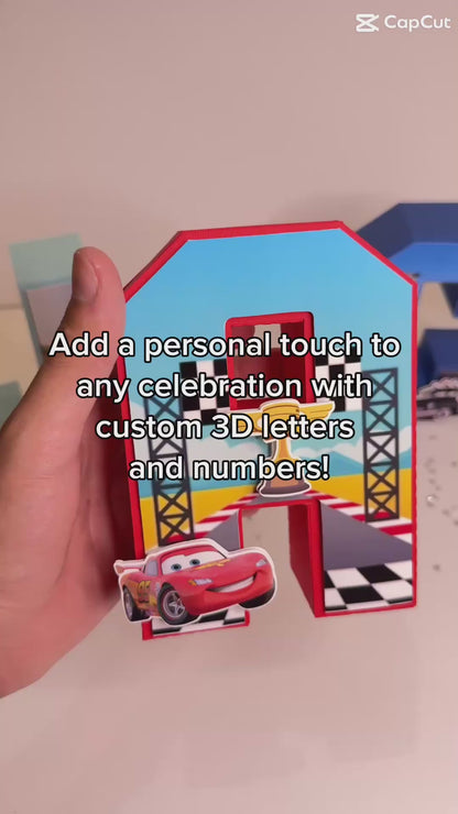 Custom 3D Letters & Numbers – Personalized Party Centerpieces