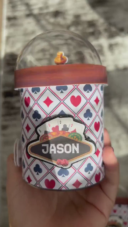 Casino Party Favors – Poker Chip Snack Cans for Casino Night Party
